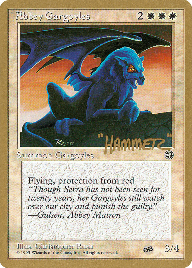 Abbey Gargoyles (Shawn "Hammer" Regnier) (SB) [Pro Tour Collector Set] | GnG Games