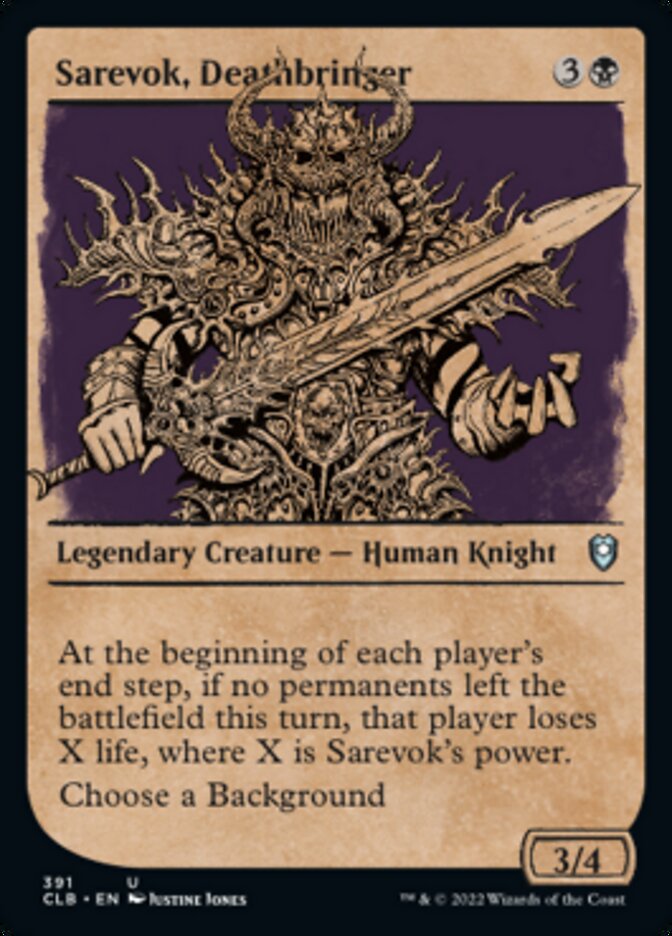 Sarevok, Deathbringer (Showcase) [Commander Legends: Battle for Baldur's Gate] | GnG Games
