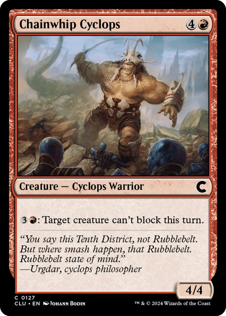 Chainwhip Cyclops [Ravnica: Clue Edition] | GnG Games