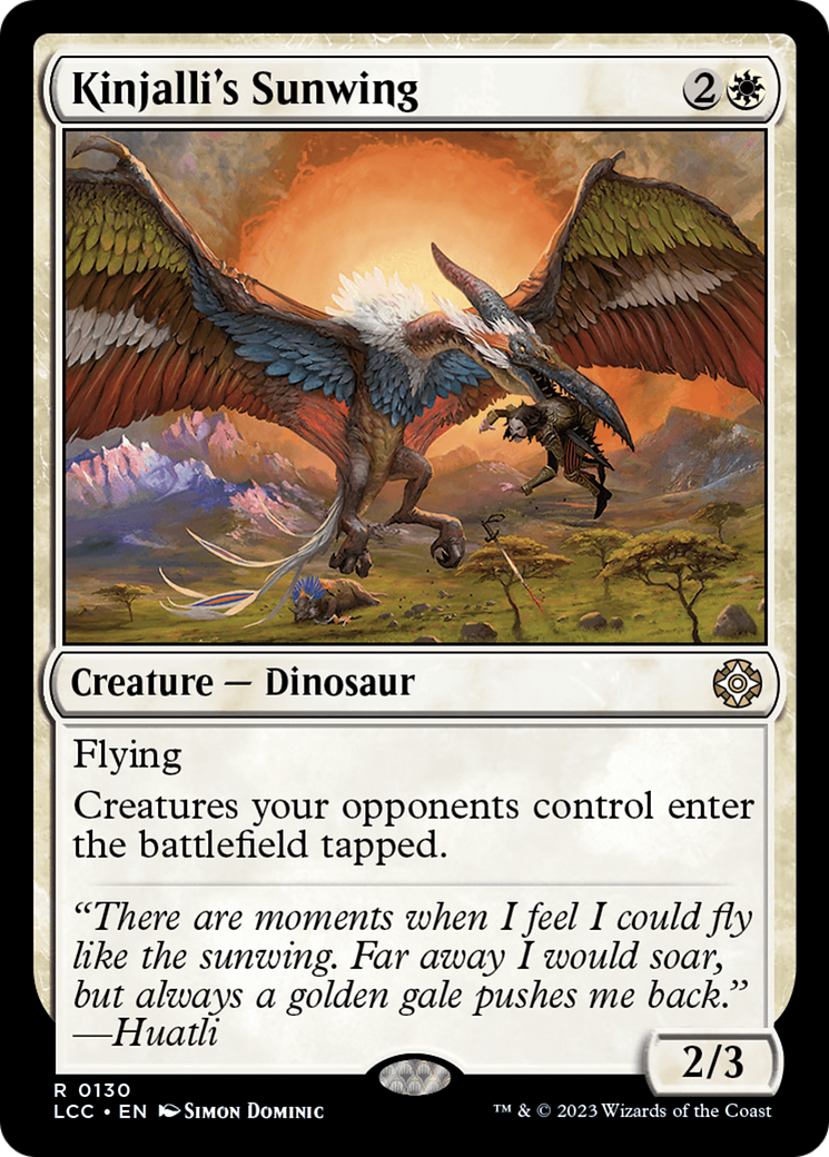 Kinjalli's Sunwing [The Lost Caverns of Ixalan Commander] | GnG Games