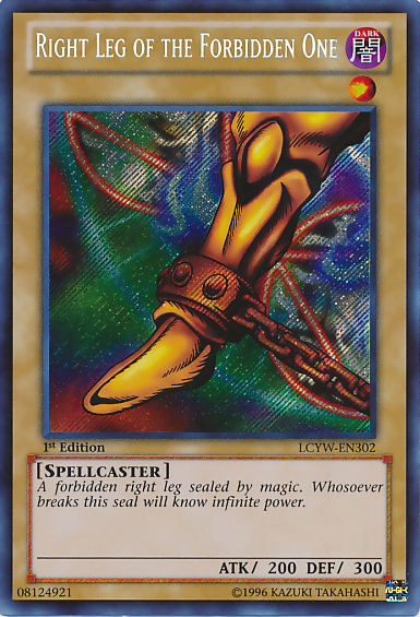 Right Leg of the Forbidden One [LCYW-EN302] Secret Rare | GnG Games