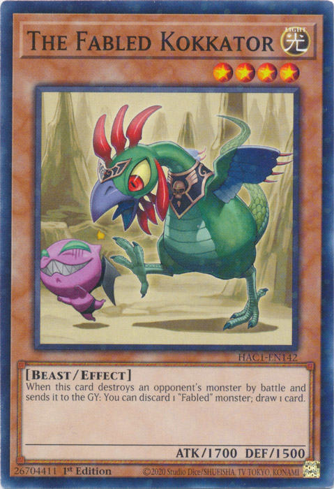 The Fabled Kokkator (Duel Terminal) [HAC1-EN142] Common | GnG Games
