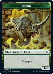 Rhino // Wolf Double-sided Token [Innistrad: Midnight Hunt Commander] | GnG Games