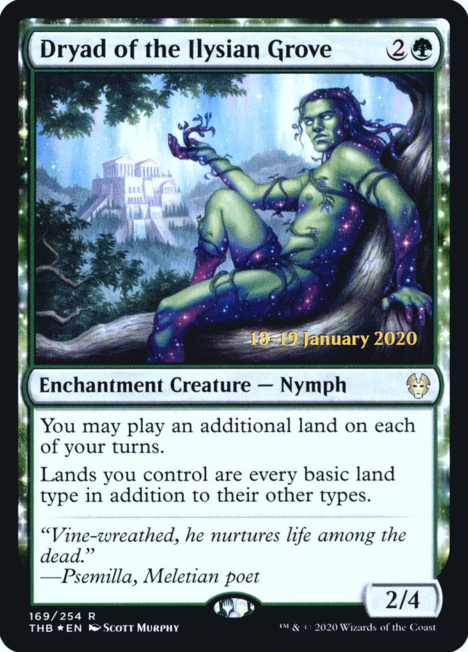 Dryad of the Ilysian Grove [Theros Beyond Death Prerelease Promos] | GnG Games