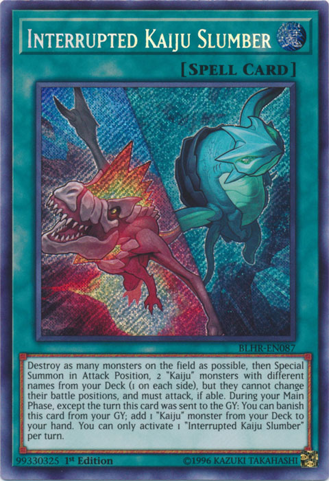 Interrupted Kaiju Slumber [BLHR-EN087] Secret Rare | GnG Games