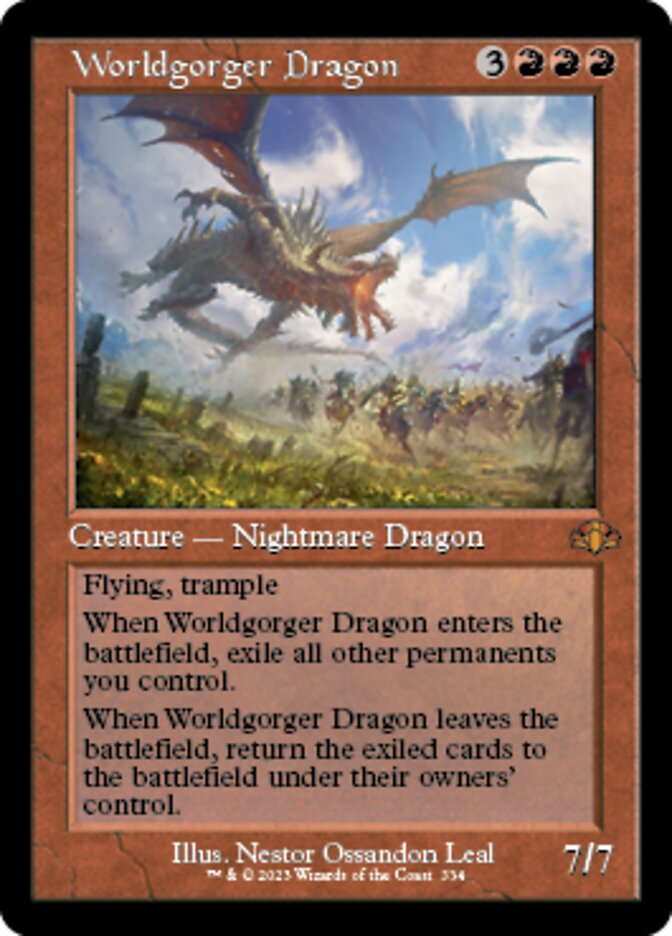 Worldgorger Dragon (Retro) [Dominaria Remastered] | GnG Games