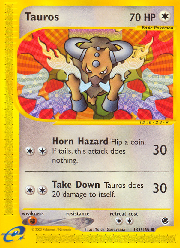 Tauros (133/165) [Expedition: Base Set] | GnG Games