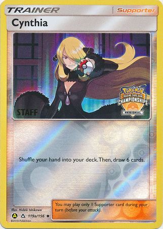 Cynthia (119a/156) (Regional Championship Promo Staff) [Sun & Moon: Ultra Prism] | GnG Games