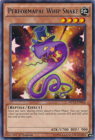 Performapal Whip Snake [MP15-EN062] Rare | GnG Games