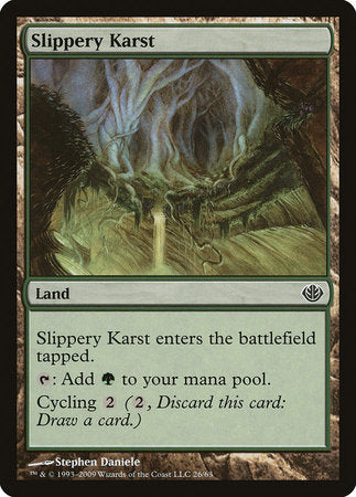 Slippery Karst [Duel Decks: Garruk vs. Liliana] | GnG Games