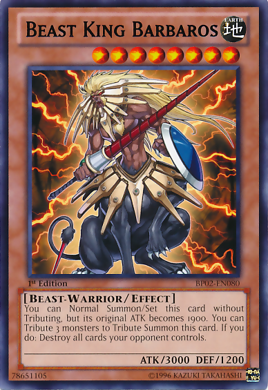 Beast King Barbaros [BP02-EN080] Rare | GnG Games