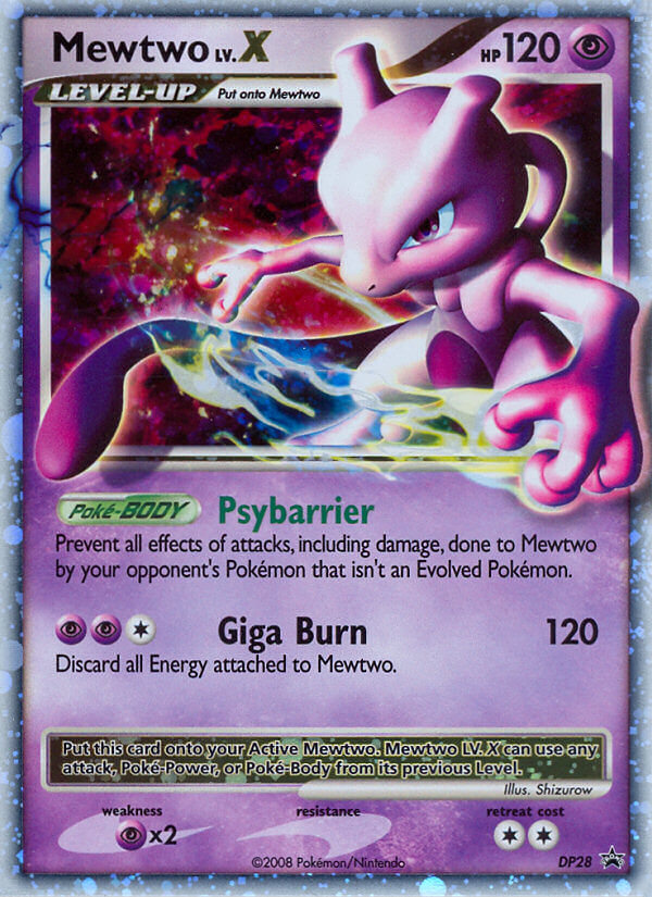 Mewtwo LV.X (DP28) [Diamond & Pearl: Black Star Promos] | GnG Games