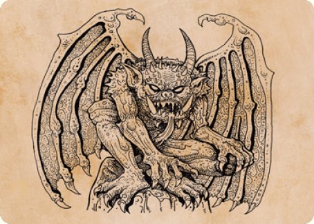 Cloister Gargoyle (Showcase) Art Card [Dungeons & Dragons: Adventures in the Forgotten Realms Art Series] | GnG Games