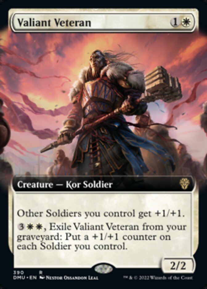 Valiant Veteran (Extended Art) [Dominaria United] | GnG Games