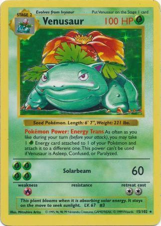 Venusaur (15/102) [Base Set Shadowless Unlimited] | GnG Games