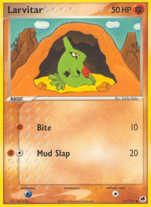 Larvitar (51/101) [EX: Dragon Frontiers] | GnG Games