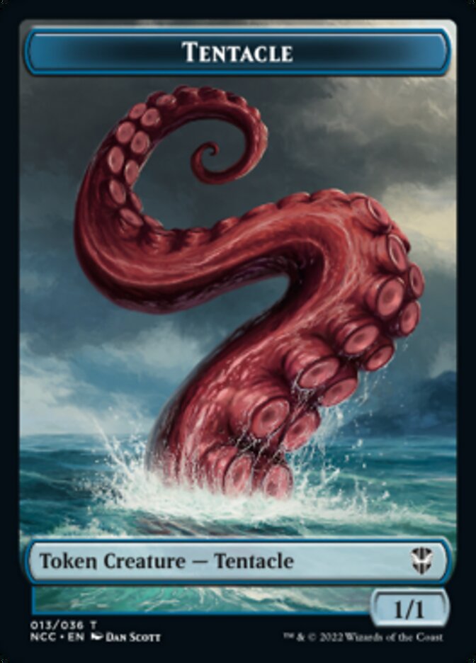 Tentacle // Champion of Wits Double-sided Token [Streets of New Capenna Commander Tokens] | GnG Games