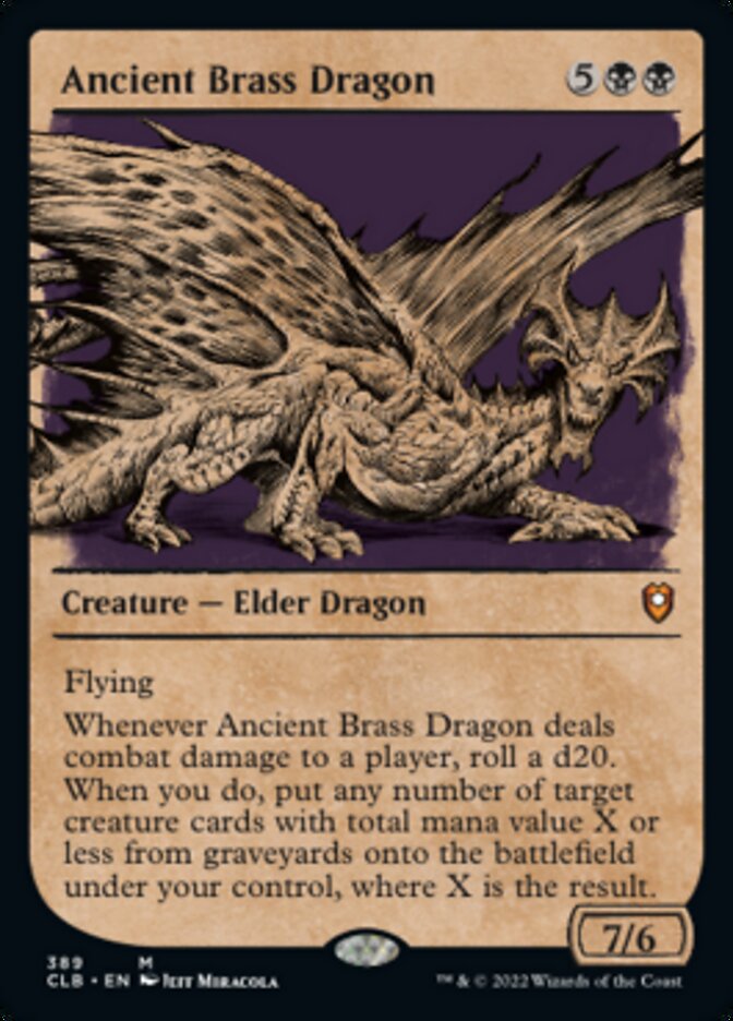 Ancient Brass Dragon (Showcase) [Commander Legends: Battle for Baldur's Gate] | GnG Games