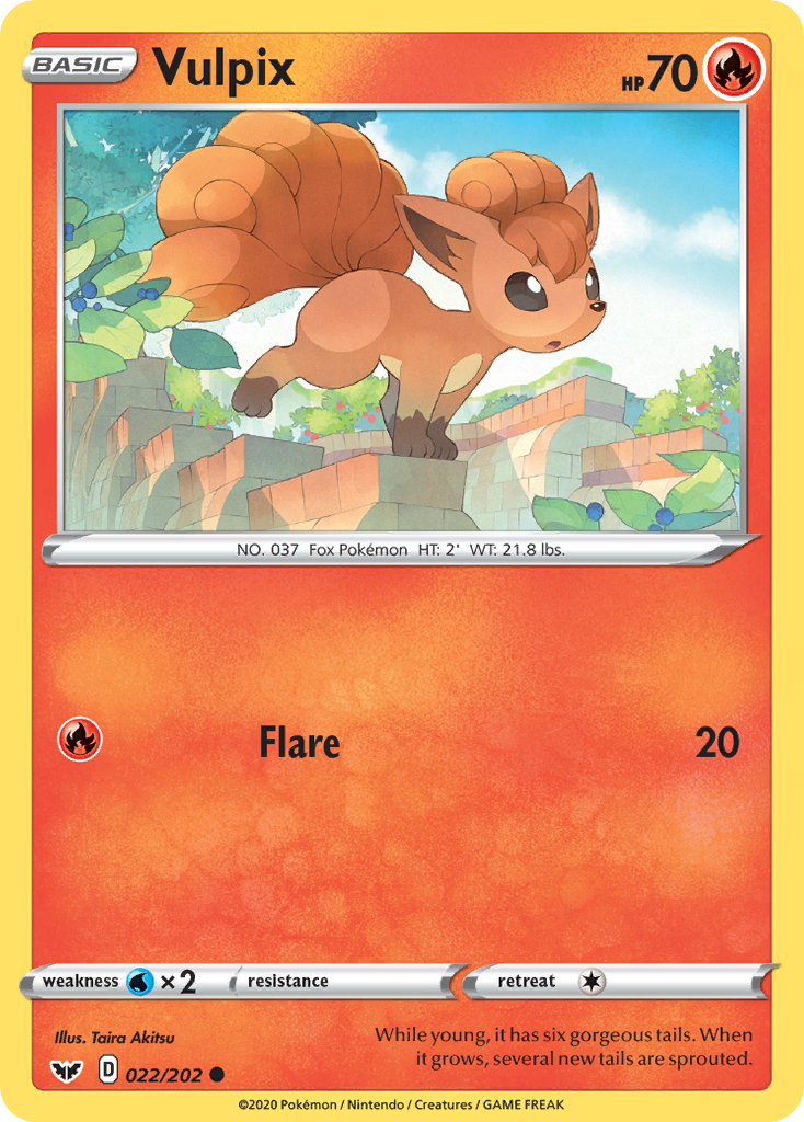 Vulpix (022/202) [Sword & Shield: Base Set] | GnG Games