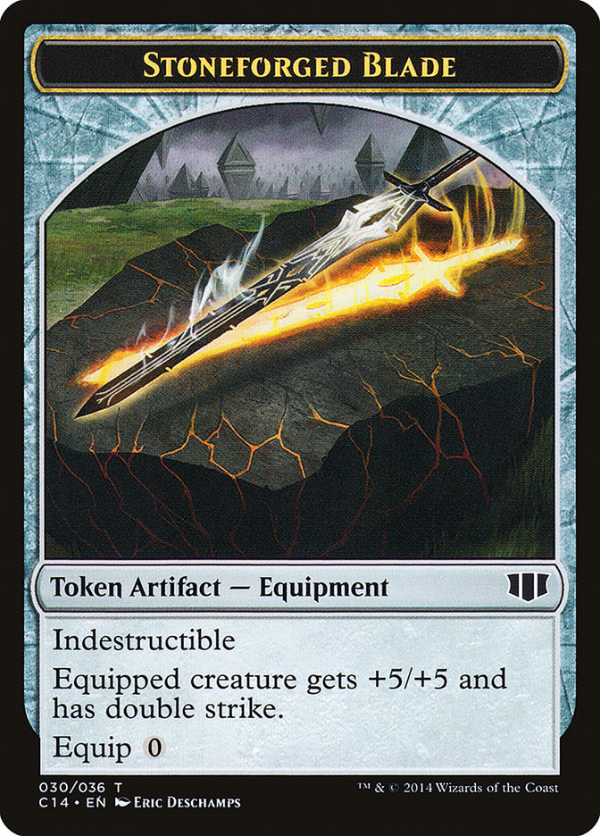 Stoneforged Blade // Germ Double-sided Token [Commander 2014 Tokens] | GnG Games