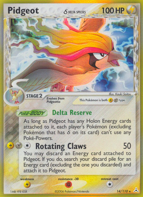 Pidgeot (14/110) (Delta Species) [EX: Holon Phantoms] | GnG Games