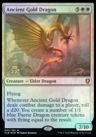 Ancient Gold Dragon [Commander Legends: Battle for Baldur's Gate Prerelease Promos] | GnG Games