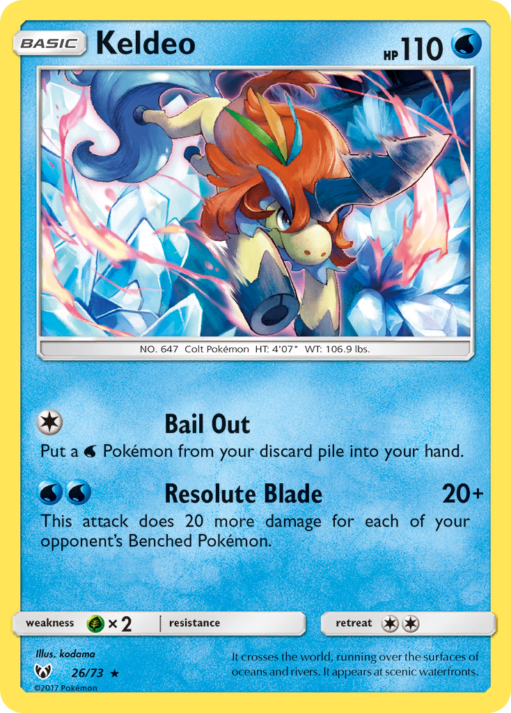 Keldeo (26/73) [Sun & Moon: Shining Legends] | GnG Games