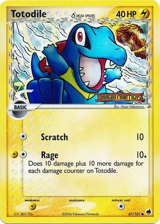 Totodile (67/101) (Delta Species) (Stamped) [EX: Dragon Frontiers] | GnG Games