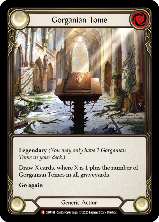 Gorganian Tome [CRU181] 1st Edition Rainbow Foil | GnG Games