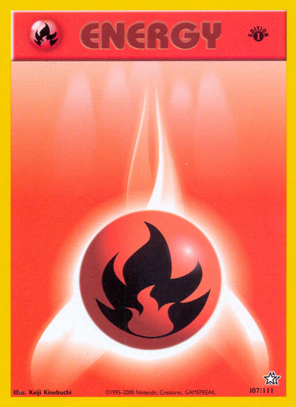 Fire Energy (107/111) [Neo Genesis 1st Edition] | GnG Games