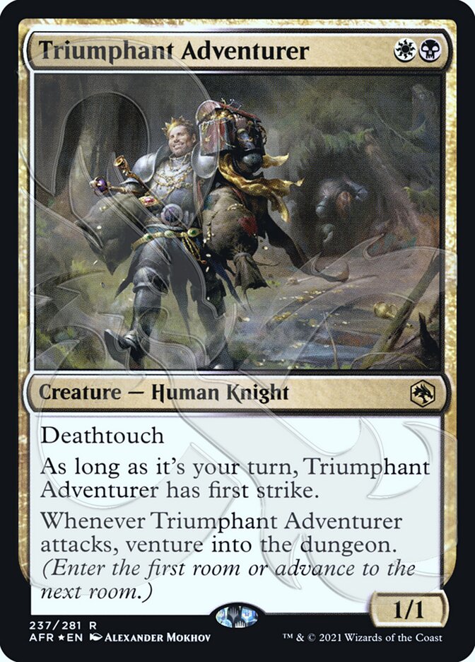 Triumphant Adventurer (Ampersand Promo) [Dungeons & Dragons: Adventures in the Forgotten Realms Promos] | GnG Games