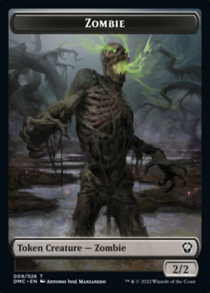 Saproling // Zombie Double-sided Token [Dominaria United Tokens] | GnG Games