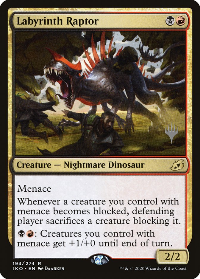 Labyrinth Raptor (Promo Pack) [Ikoria: Lair of Behemoths Promos] | GnG Games