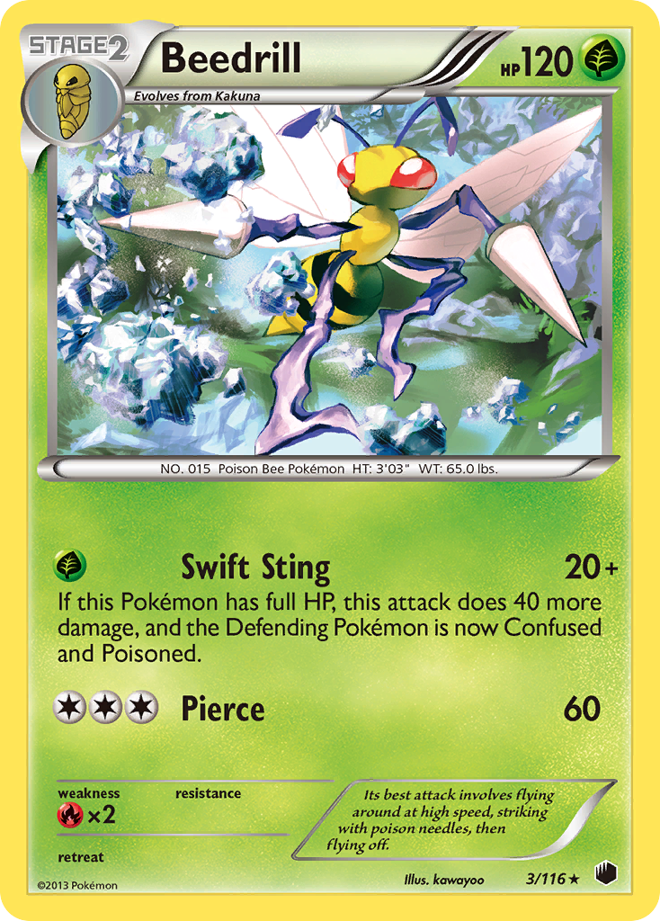 Beedrill (3/116) [Black & White: Plasma Freeze] | GnG Games