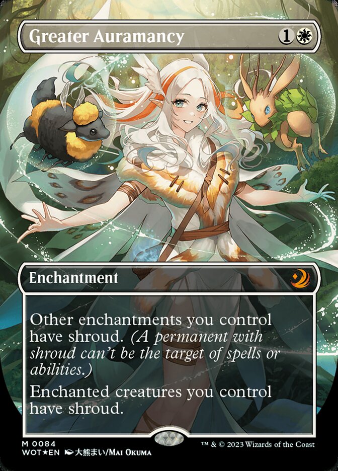 Greater Auramancy (Anime Borderless) (Confetti Foil) [Wilds of Eldraine: Enchanting Tales] | GnG Games