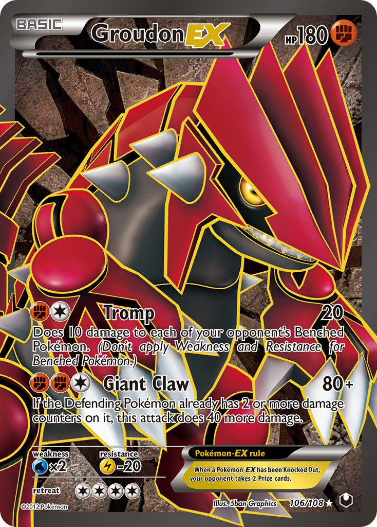 Groudon EX (106/108) [Black & White: Dark Explorers] | GnG Games