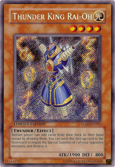 Thunder King Rai-Oh [YG02-EN001] Secret Rare | GnG Games