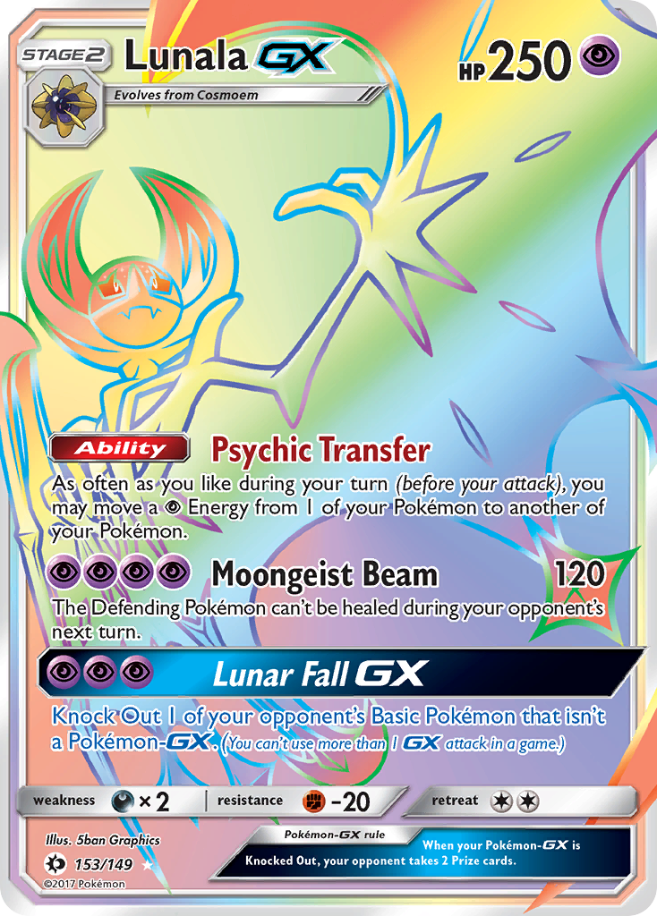 Lunala GX (153/149) [Sun & Moon: Base Set] | GnG Games