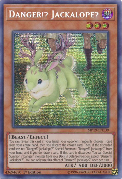 Danger!? Jackalope? [MP19-EN139] Prismatic Secret Rare | GnG Games