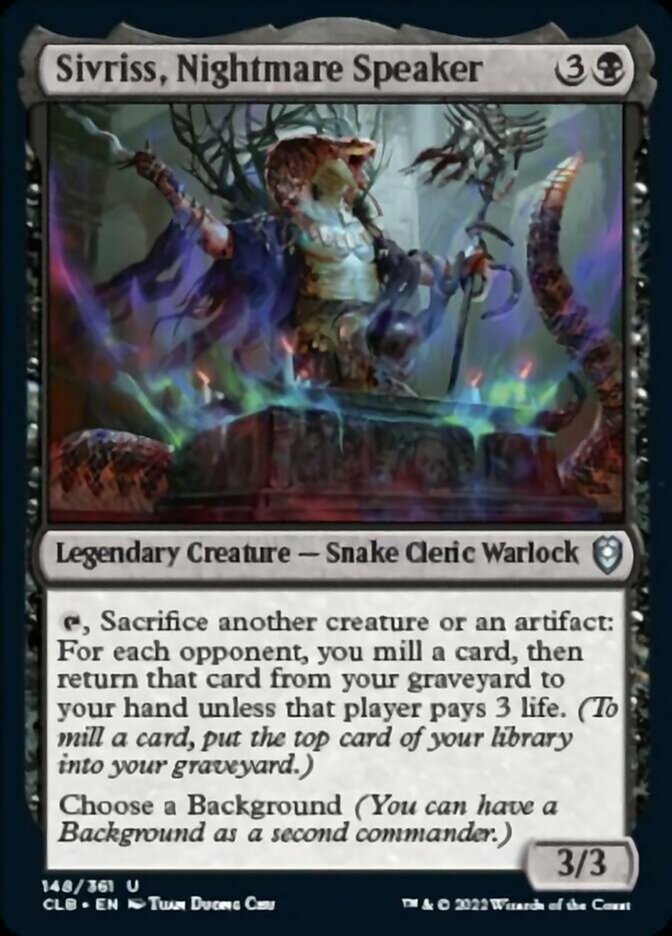 Sivriss, Nightmare Speaker [Commander Legends: Battle for Baldur's Gate] | GnG Games