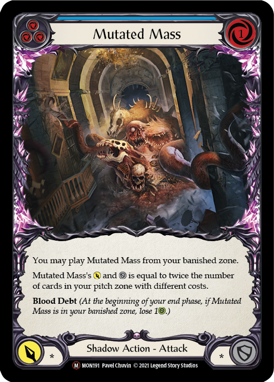 Mutated Mass (Rainbow Foil) [U-MON191-RF] Unlimited Edition Rainbow Foil | GnG Games