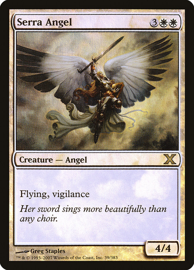 Serra Angel (Premium Foil) [Tenth Edition] | GnG Games