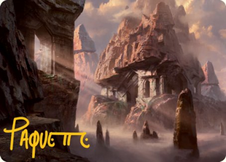 Mountain (277) Art Card (Gold-Stamped Signature) [Dungeons & Dragons: Adventures in the Forgotten Realms Art Series] | GnG Games