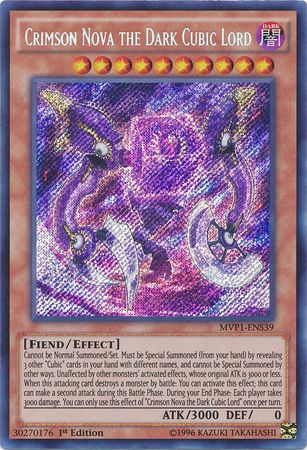 Crimson Nova the Dark Cubic Lord [MVP1-ENS39] Secret Rare | GnG Games