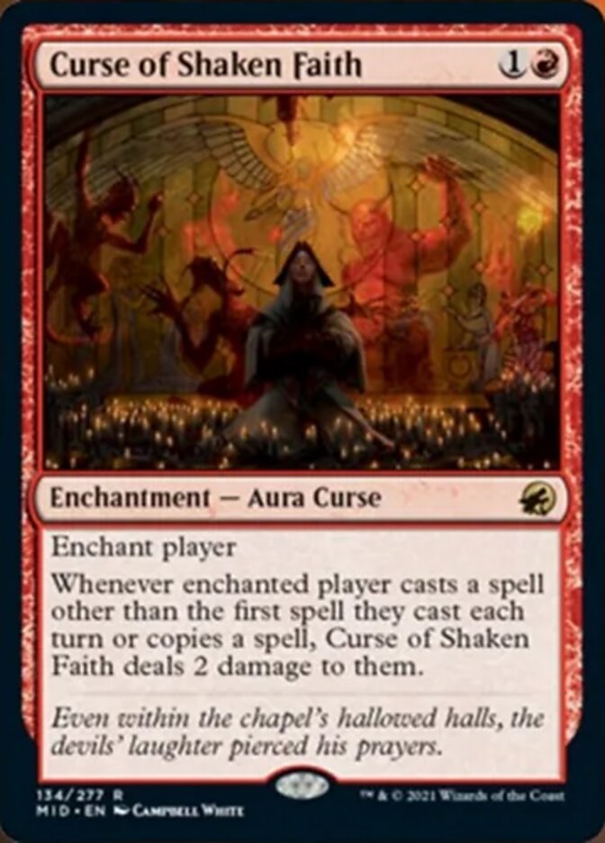 Curse of Shaken Faith [Innistrad: Midnight Hunt] | GnG Games