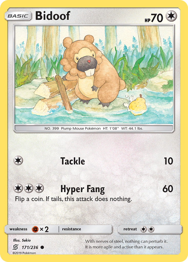 Bidoof (171/236) [Sun & Moon: Unified Minds] | GnG Games