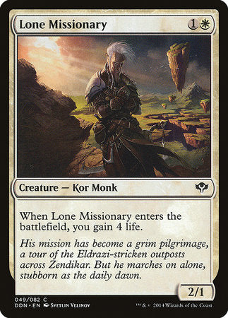 Lone Missionary [Duel Decks: Speed vs. Cunning] | GnG Games