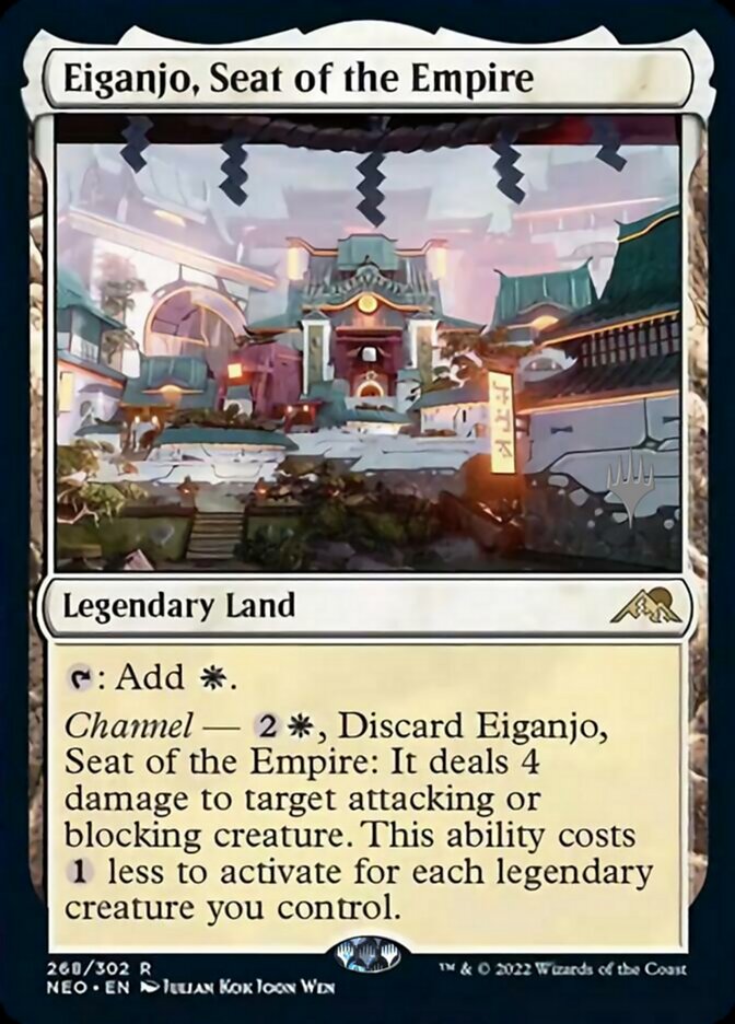 Eiganjo, Seat of the Empire (Promo Pack) [Kamigawa: Neon Dynasty Promos] | GnG Games