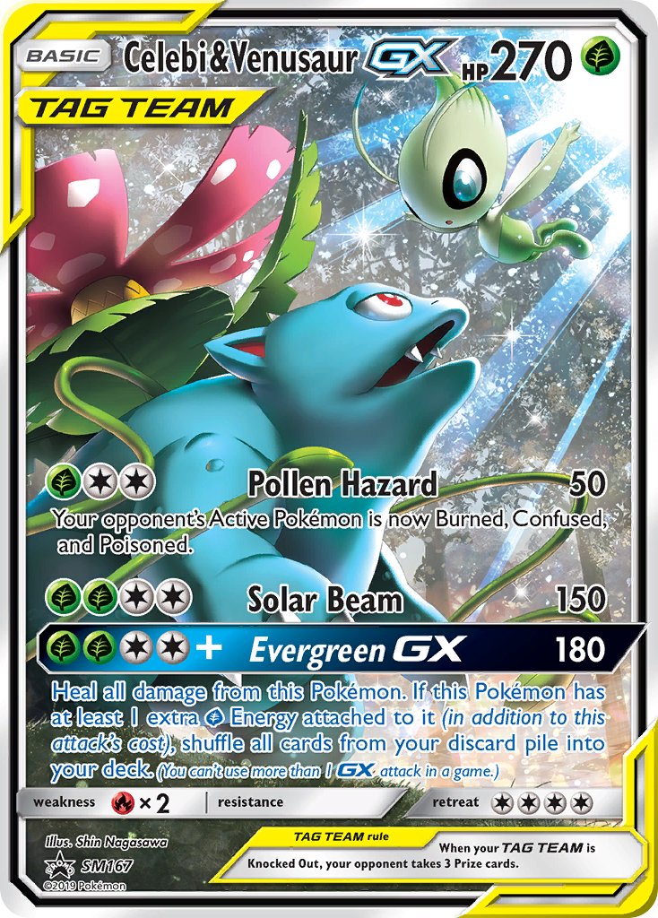 Celebi & Venusaur GX (SM167) [Sun & Moon: Black Star Promos] | GnG Games