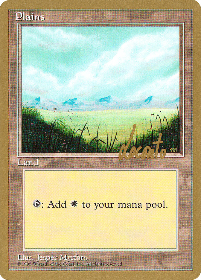 Plains (ml366) (Michael Loconto) [Pro Tour Collector Set] | GnG Games